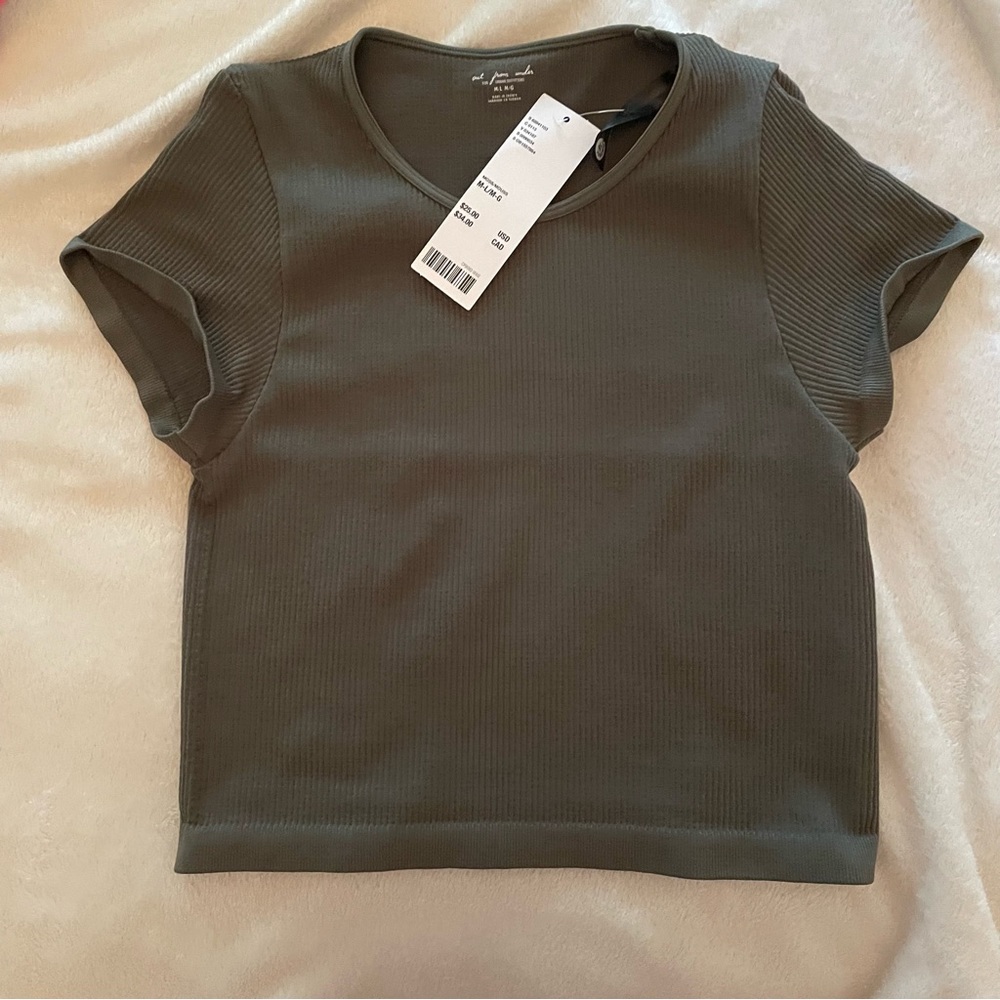 NWT Out From Under Everyday Seamless Ribbed Tee Urban Outfitters - Picture 5 of 7